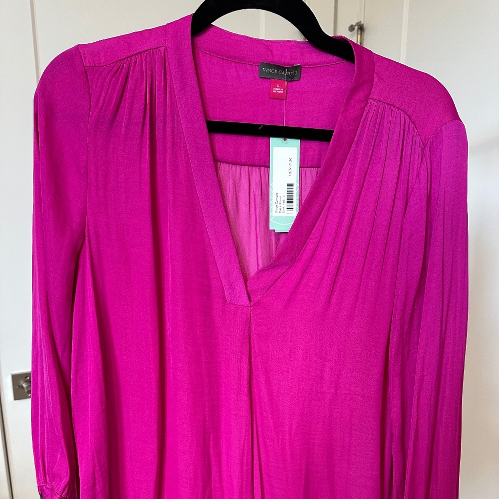 Vince Camuto Blouse NWT - fuchsia / hot pink Women's L